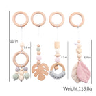 Baby Toys Wooden Play Gym Toys Nordic Baby Room Decor Wood Nursery Sensory Toy Gift Infant Room Clothes Rack Accessories Rattles