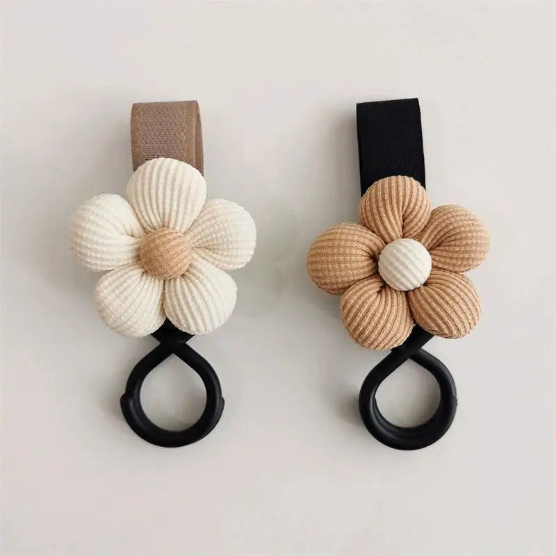 Newborn Essentials Storage Accessory; Sweet Flower Design Stroller Bag and Umbrella Hook