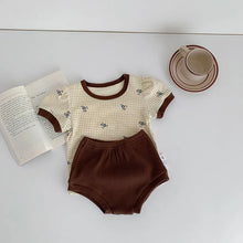 MILANCEL 2023 Summer Baby Clothing Set Floral Tee And Bloomer2 Pcs Suit Baby Clothes