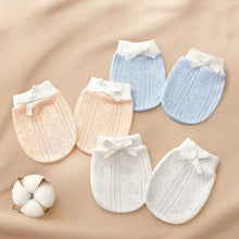 Baby Scratch-Proof Gloves Newborn Breathable Pure Cotton Protective Gloves 0-6 M Baby Essentials Must-Haves for Boys & Girls