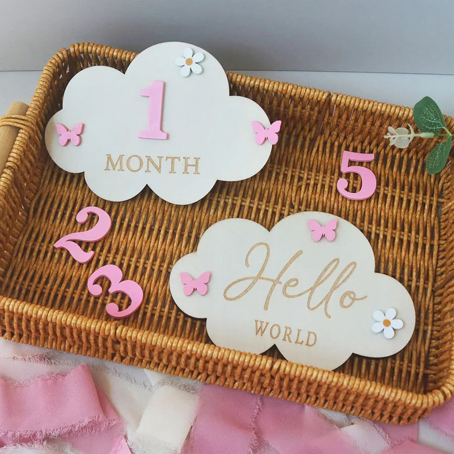 2newborn photography props ，Baby Birth Announcement sign, wooden baby Name Announcement plaque, Baby memorial items, Baby Shower