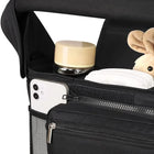 Baby Stroller Storage Pouch, Waterproof Hanging Bag, Multi-Function Basket, Stroller Organizer with Zipper, Anti-Drop