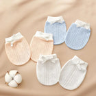 Baby Scratch-Proof Gloves Newborn Breathable Pure Cotton Protective Gloves 0-6 M Baby Essentials Must-Haves for Boys & Girls