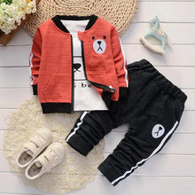 Baby Boy Clothing Set Fashion Cotton Hooded Tops+Pants 3pcs Outfits Infant Boys Tracksuit Newborn Kids Clothes Sets