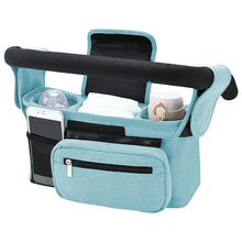 Baby Stroller Storage Pouch, Waterproof Hanging Bag, Multi-Function Basket, Stroller Organizer with Zipper, Anti-Drop
