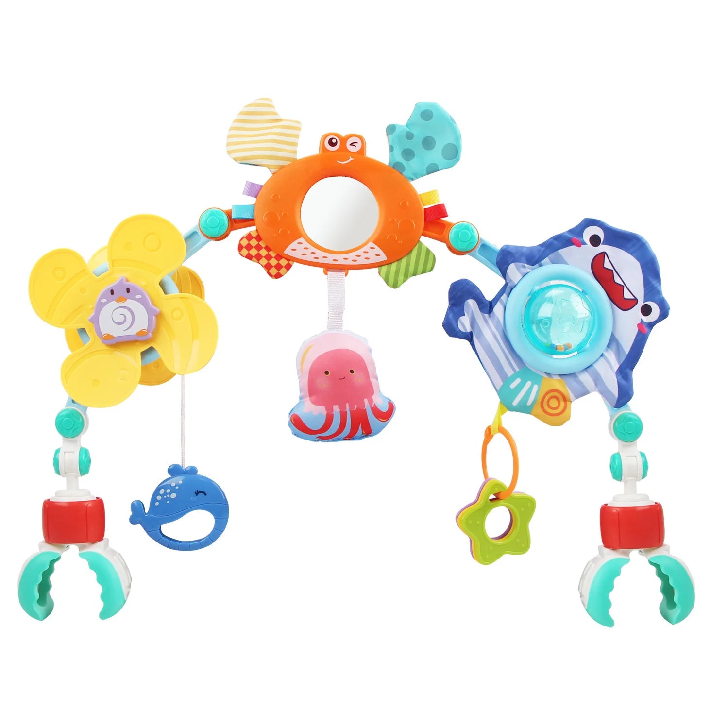 Baby Stroller Arch Toys Bouncer Toy Pram Activity Arch Toys Fine Motor Skills Toys Sensory Development Baby Car S