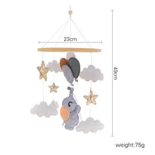 Baby Crib Mobile Bed Bell Soft Felt Hot Air Balloon Wind Chime Pendant Bed Bell Wooden Newborn Comfort Bed Bell Toys Baby Gift