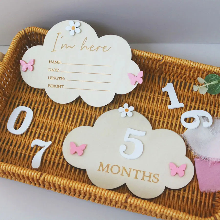 2newborn photography props ，Baby Birth Announcement sign, wooden baby Name Announcement plaque, Baby memorial items, Baby Shower