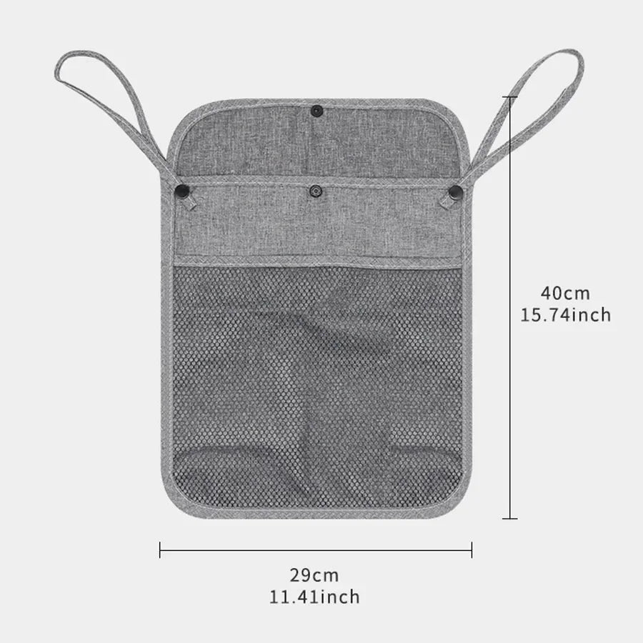 Baby Stroller Storage Bag Baby Cart Outdoor Portable Hanging Bag Large Capacity Double Pockets Mommy Organizers Mesh Bags