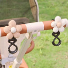 Newborn Essentials Storage Accessory; Sweet Flower Design Stroller Bag and Umbrella Hook