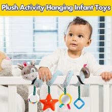 Baby Car Seat Toys Activity Stroller Toy for Boys Girls 0 3 6 9 10 12 Months, Spiral Hanging Plush Toys, Baby Stocking Stuffers