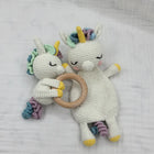 Baby Security Blanket Towel Feeding Bib Soft Towel Cotton Burping Cloth Infant Shower Gift Knitted Lovely Animal Rattle Sleep To