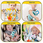 Baby Car Seat Toys Activity Stroller Toy for Boys Girls 0 3 6 9 10 12 Months, Spiral Hanging Plush Toys, Baby Stocking Stuffers