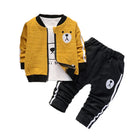 Baby Boy Clothing Set Fashion Cotton Hooded Tops+Pants 3pcs Outfits Infant Boys Tracksuit Newborn Kids Clothes Sets