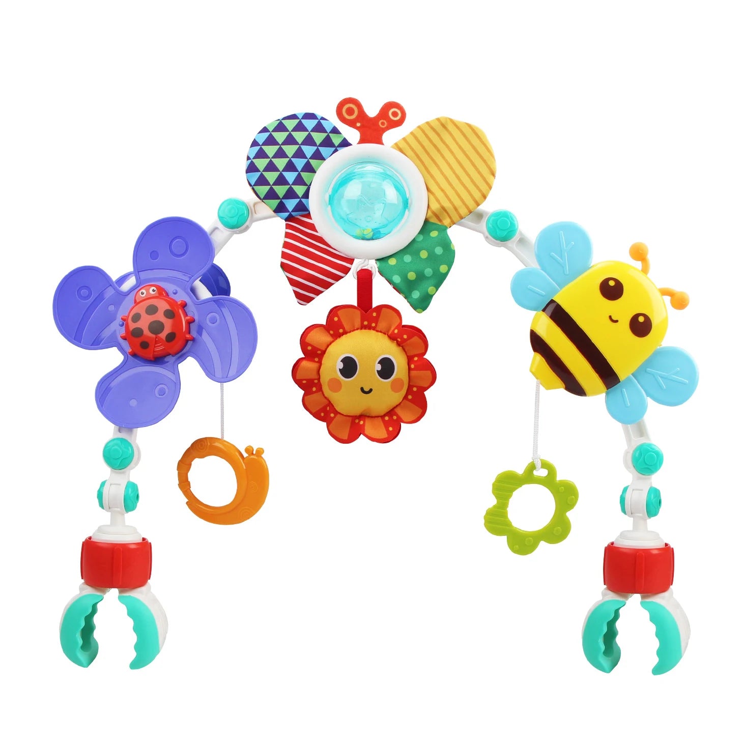Baby Stroller Arch Toys Bouncer Toy Pram Activity Arch Toys Fine Motor Skills Toys Sensory Development Baby Car S