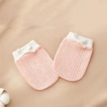 Baby Scratch-Proof Gloves Newborn Breathable Pure Cotton Protective Gloves 0-6 M Baby Essentials Must-Haves for Boys & Girls