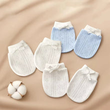 Baby Scratch-Proof Gloves Newborn Breathable Pure Cotton Protective Gloves 0-6 M Baby Essentials Must-Haves for Boys & Girls