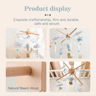 Baby Crib Mobile Bed Bell Soft Felt Hot Air Balloon Wind Chime Pendant Bed Bell Wooden Newborn Comfort Bed Bell Toys Baby Gift
